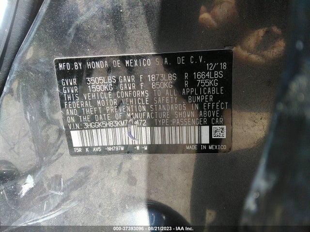Honda FIT EX 2019 3HGGK5H83KM712472 Image 14