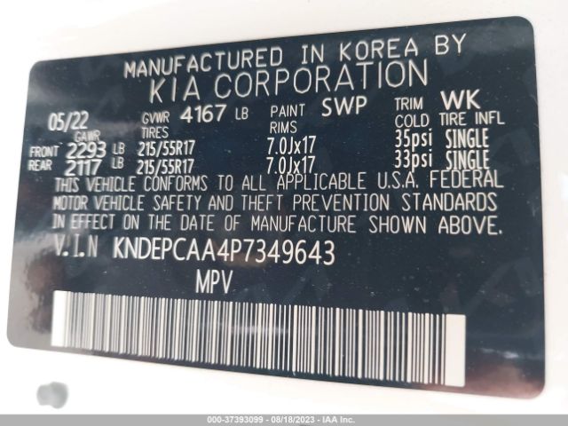 KNDEPCAA4P7349643 KIA Seltos Lx