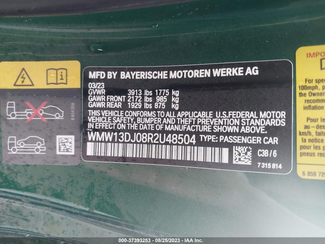 2024 MINI HARDTOP 2 DOOR WMW13DJ08R2U48504 Photo 8