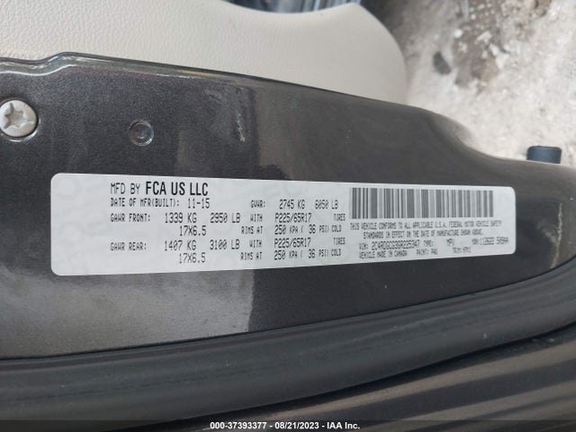 Dodge Grand Caravan Sxt 2016 2C4RDGCG3GR225347 Image 9