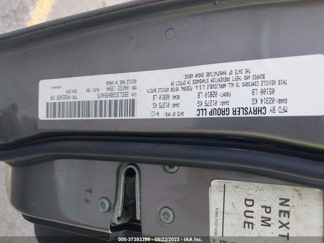 2011 DODGE CHARGER SE VIN: 2B3CL3CG6BH554075