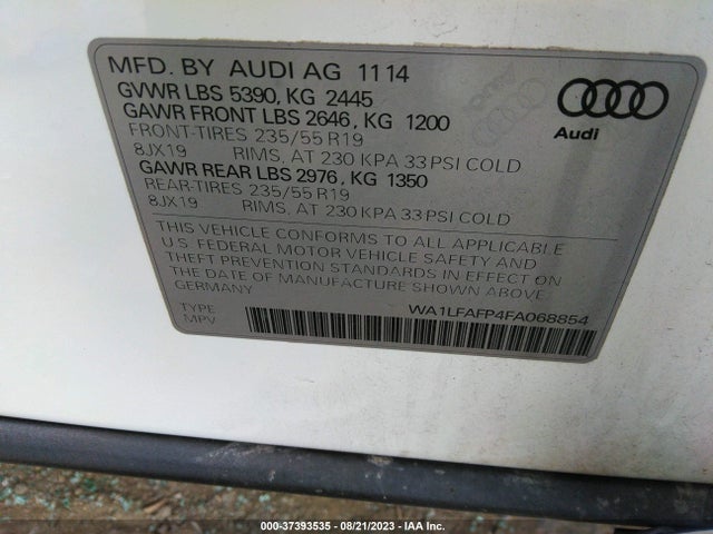 WA1LFAFP4FA068854 Audi Q5 Premium Plus