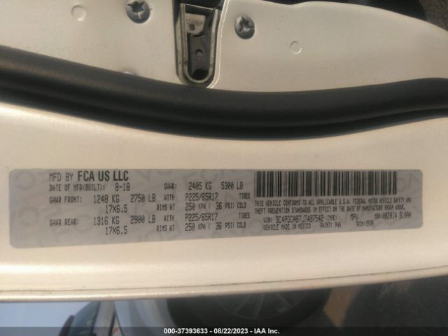 3C4PDCAB7JT497542 Dodge JOURNEY SE