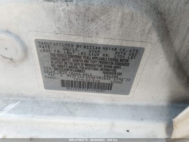 3N1CE2CP1FL446627 Nissan Versa Note Sv