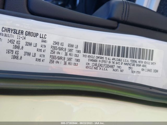 1C4RJEAG1FC654087 Jeep Grand Cherokee Laredo