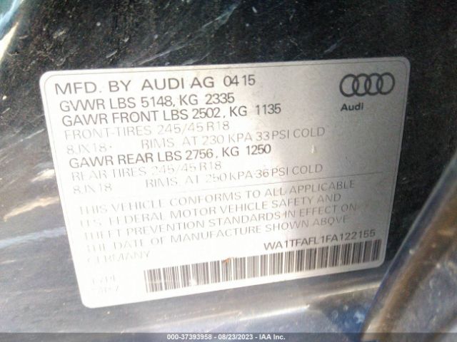 WA1TFAFL1FA122155 Audi Allroad Premium