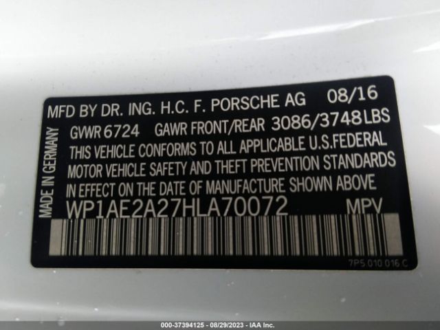 WP1AE2A27HLA70072 Porsche Cayenne S E-hybrid