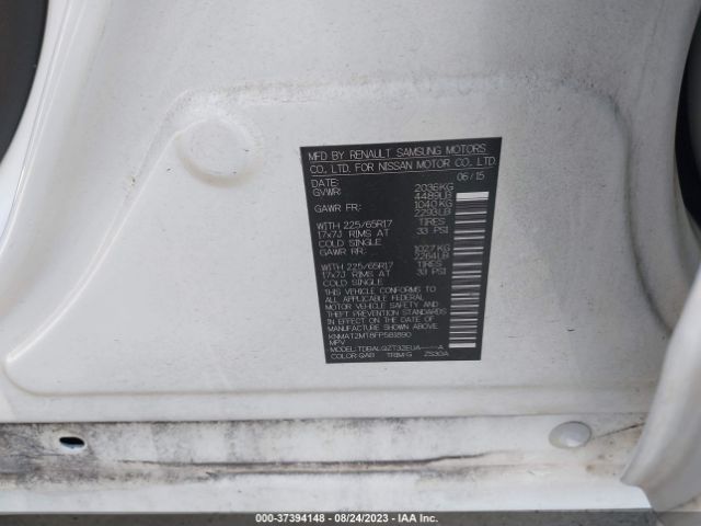 KNMAT2MT8FP581890 Nissan ROGUE SV