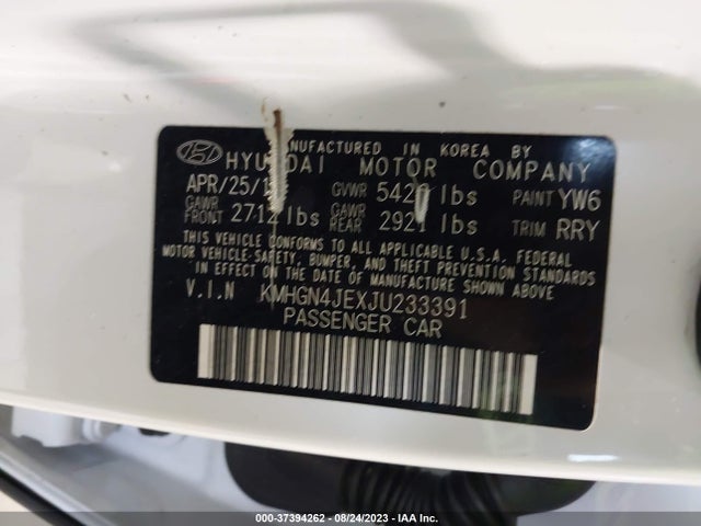 Genesis G80 3.8l 2018 KMHGN4JEXJU233391 Image 9