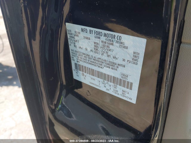 2009 FORD ESCAPE XLT VIN: 1FMCU03G99KB79047