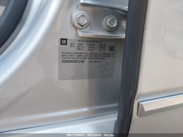 1G6KD5RS3HU131994 Cadillac Ct6 Sedan Luxury Awd