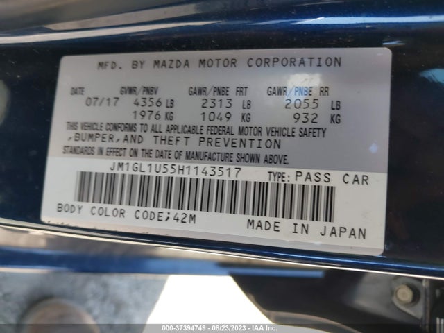 Mazda Mazda6 Sport 2017 JM1GL1U55H1143517 Image 16