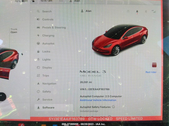 2018 Tesla 3, VIN: 5YJ3E1EA4JF163789