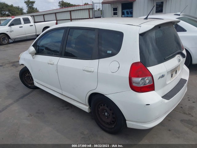 2007 HONDA FIT SPORT VIN: JHMGD37657S055572