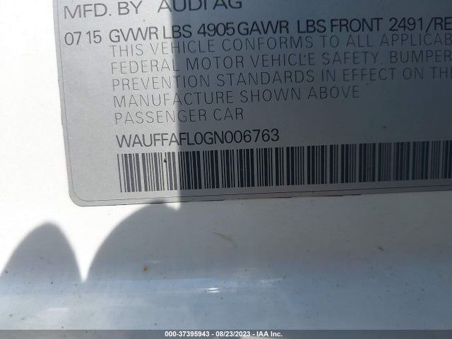 WAUFFAFL0GN006763 Audi A4 Premium Plus