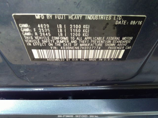 4S3BNEN67H3027274 Subaru Legacy Limited