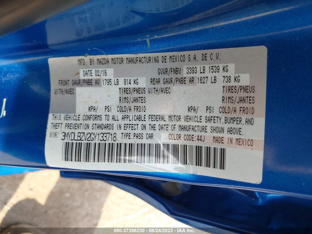 3MYDLBZV2GY133718 Scion IA