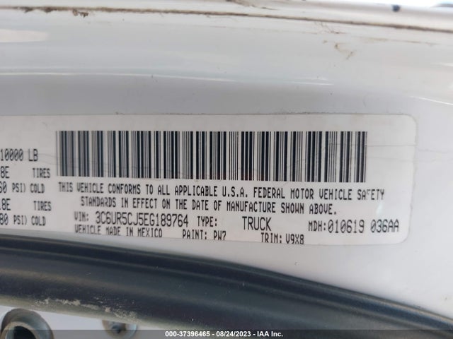 RAM 2500 Tradesman 2014 3C6UR5CJ5EG189764 Image 9