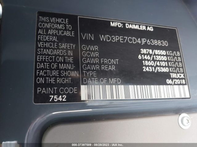 WD3PE7CD4JP638830 Mercedes-Benz SPRINTER CARGO VAN