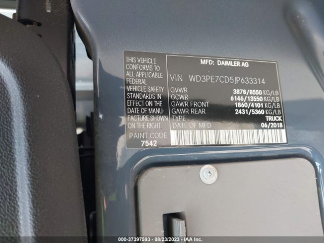 WD3PE7CD5JP633314 Mercedes-Benz SPRINTER CARGO VAN