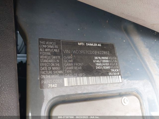WD3PE7CD0JP622852 Mercedes-Benz SPRINTER CARGO VAN