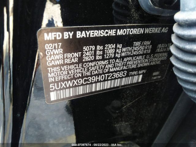 5UXWX9C39H0T23683 BMW X3 Xdrive28i