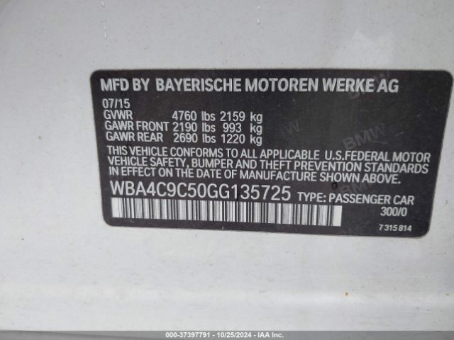 WBA4C9C50GG135725 BMW 428i Gran Coupe Xdrive