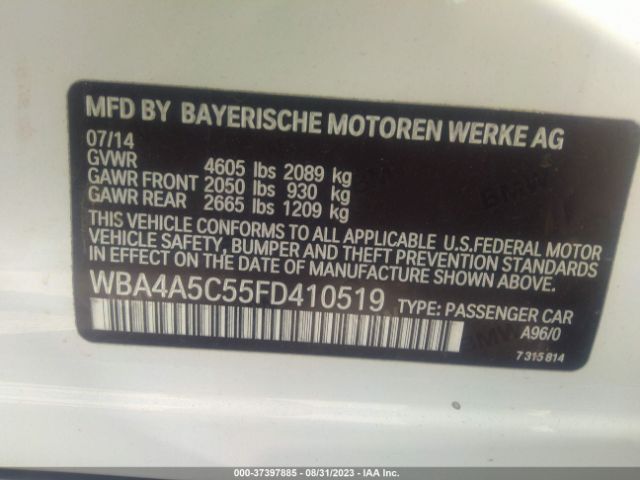 WBA4A5C55FD410519 BMW 4 Series 428i