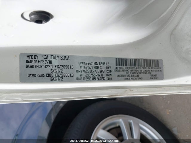 ZFBERFAB7J6L64383 RAM Promaster City Tradesman