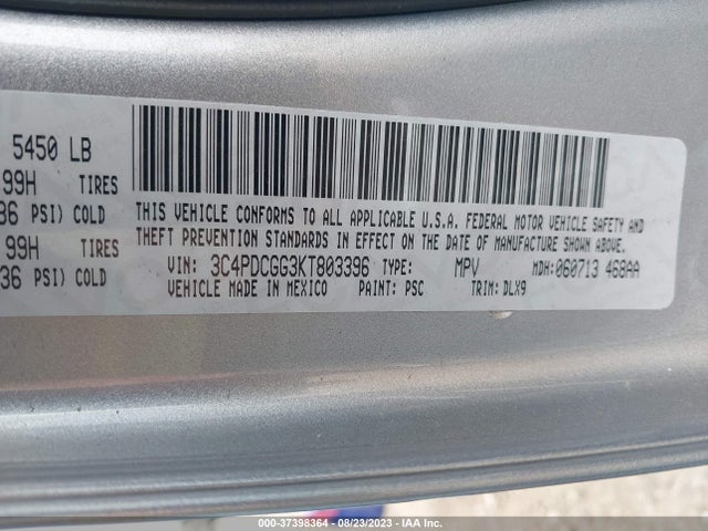 Dodge Journey Crossroad 2019 3C4PDCGG3KT803396 Image 9