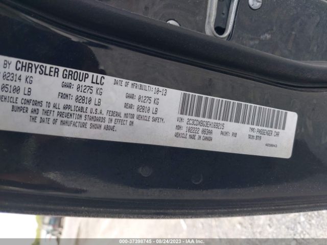 2C3CDXBG3EH169215 Dodge Charger Se