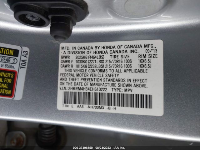 2HKRM4H34EH610222 Honda CR-V LX