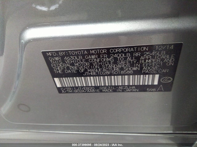 Lexus IS 350 2015 JTHBE1D28F5018588 Image 16