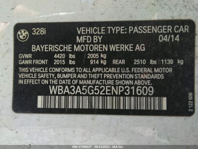 WBA3A5G52ENP31609 BMW 3 Series 328i