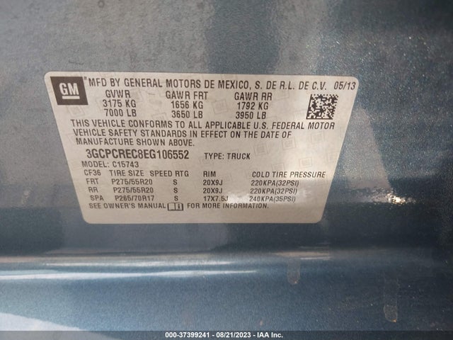 Chevrolet Silverado 1500 Lt 2014 3GCPCREC8EG106552 Image 9