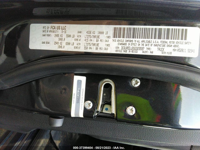 RAM 2500 Big Horn 2016 3C6UR5DJ2GG323597 Image 9