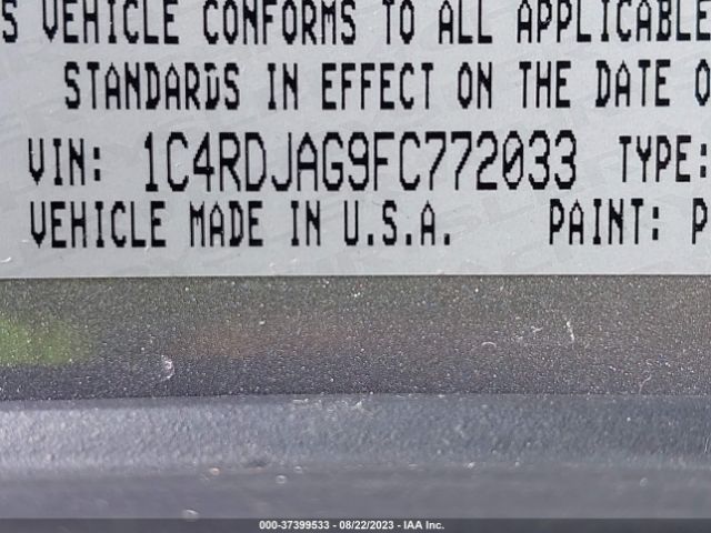 1C4RDJAG9FC772033 Dodge Durango Sxt