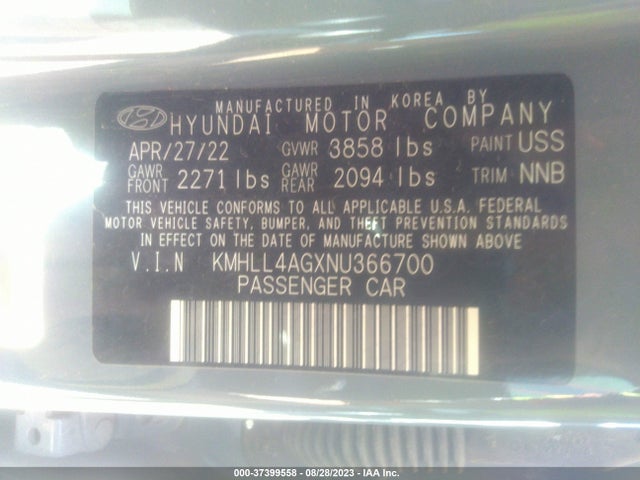 Hyundai ELANTRA SE 2022 KMHLL4AGXNU366700 Image 15