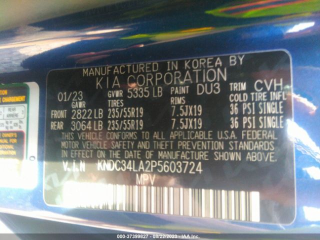 KNDC34LA2P5603724 KIA Ev6 Wind