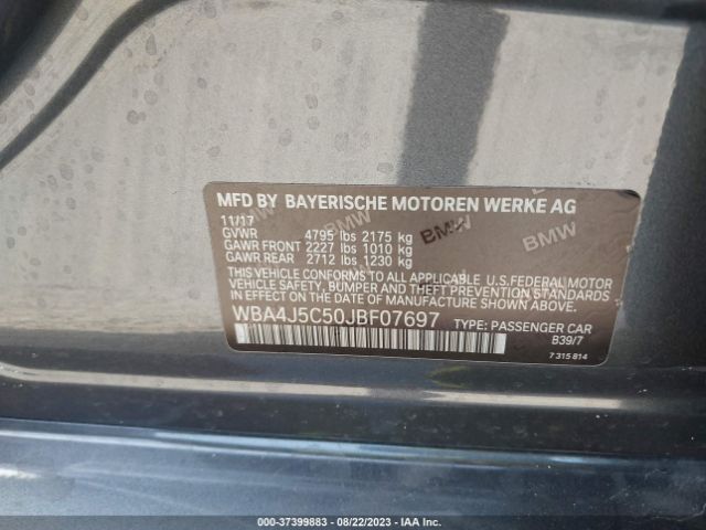 WBA4J5C50JBF07697 BMW 4 Series 440i