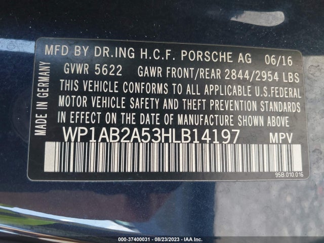 WP1AB2A53HLB14197 Porsche MACAN S
