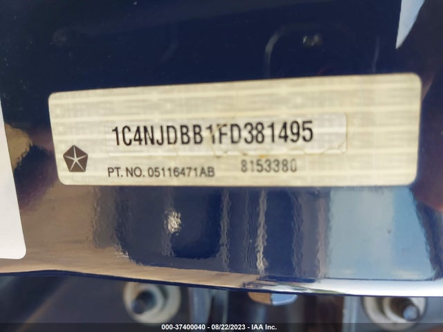 Jeep Compass Sport 2015 1C4NJDBB1FD381495 Image 9