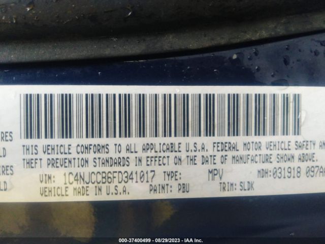 1C4NJCCB6FD341017 Jeep Compass Limited