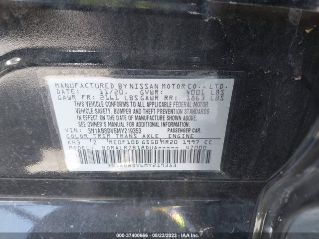 Nissan SENTRA SR 2021 3N1AB8DV6MY219353 Image 9
