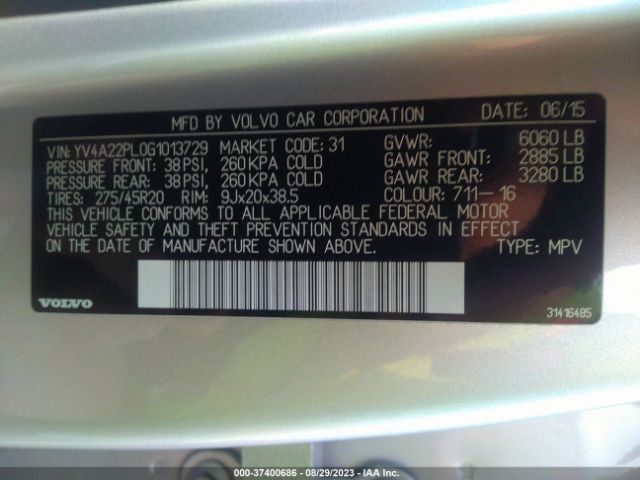 YV4A22PL0G1013729 Volvo Xc90 T6 Inscription