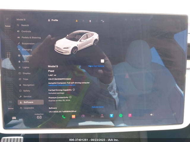 Tesla Model S Plaid 2023 5YJSA1E60PF513933 Image 9
