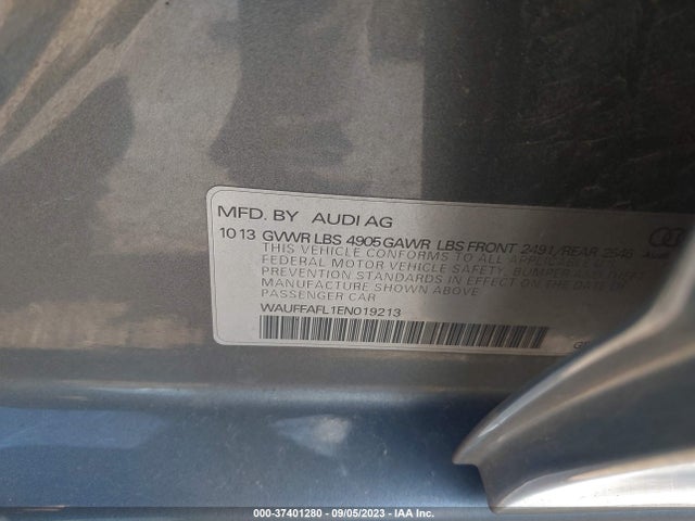 WAUFFAFL1EN019213 Audi A4 Premium Plus