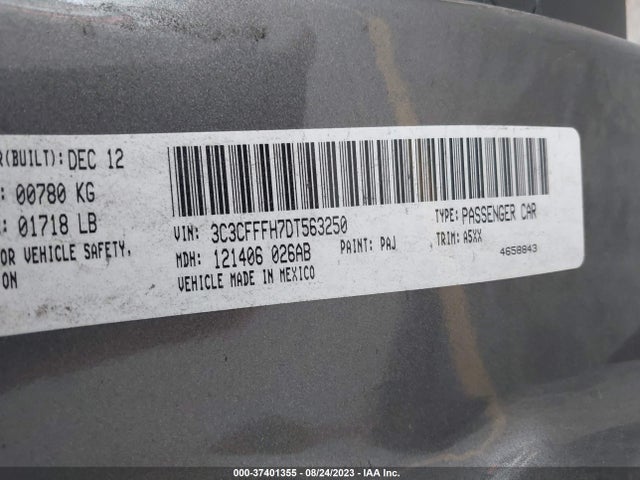 2013 FIAT 500 3C3CFFFH7DT563250 Photo 8
