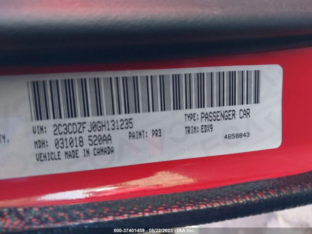 2C3CDZFJ0GH131235 Dodge Challenger R/t Scat Pack