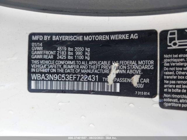 WBA3N9C53EF722431 BMW 4 Series 428i Xdrive